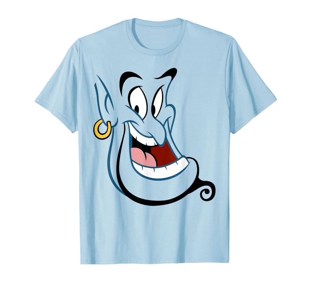 Amazon.com: Disney Aladdin Genie Big Face Costume T-Shirt